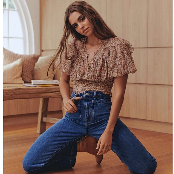 Free People Tops - FREE PEOPLE BEATRICE TOP PEACH WOMEN'S XS